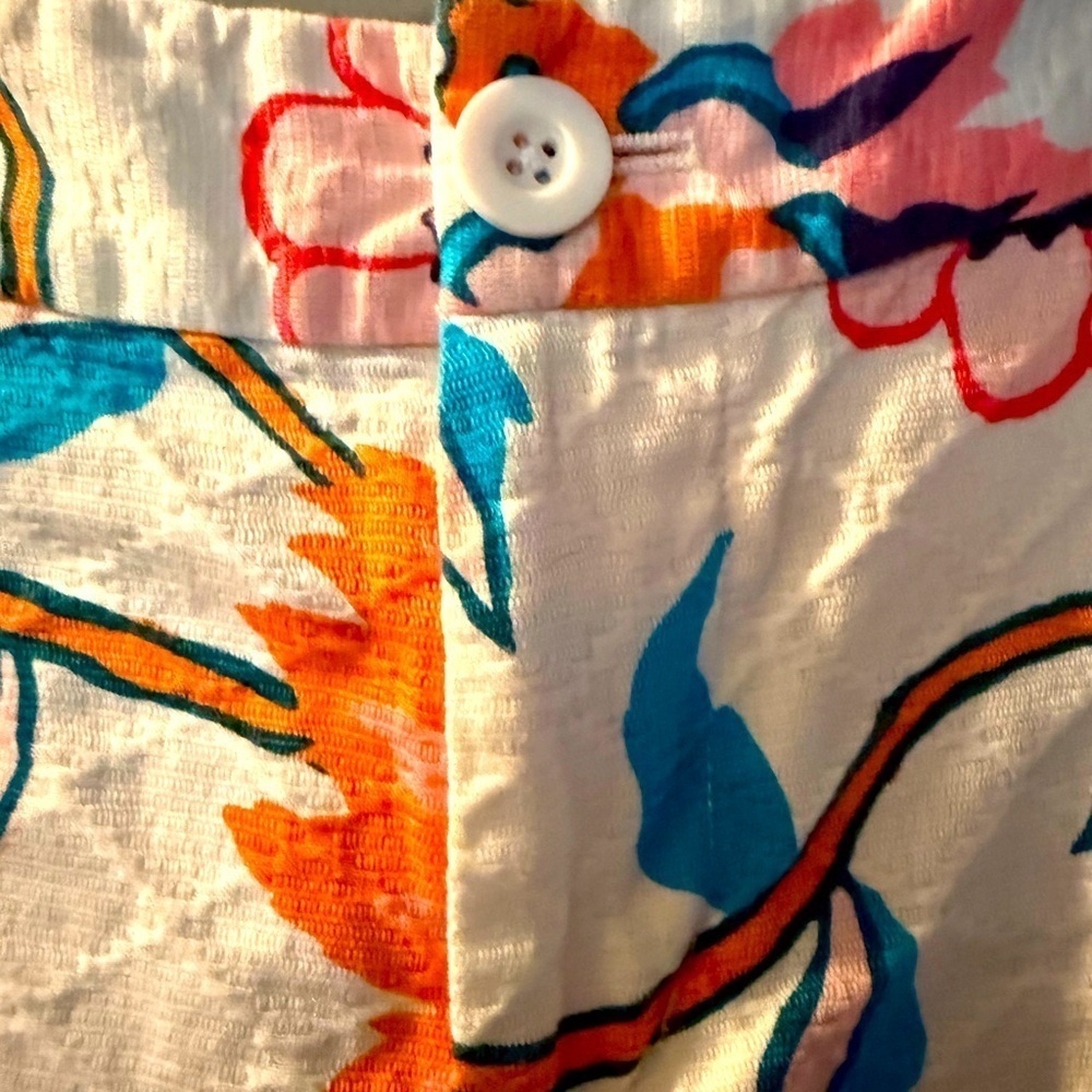 Tori Richard Bali Hi Chelsea Short Women's Sz 8 Tropical Beach Vacation Honolulu - Picture 5 of 5